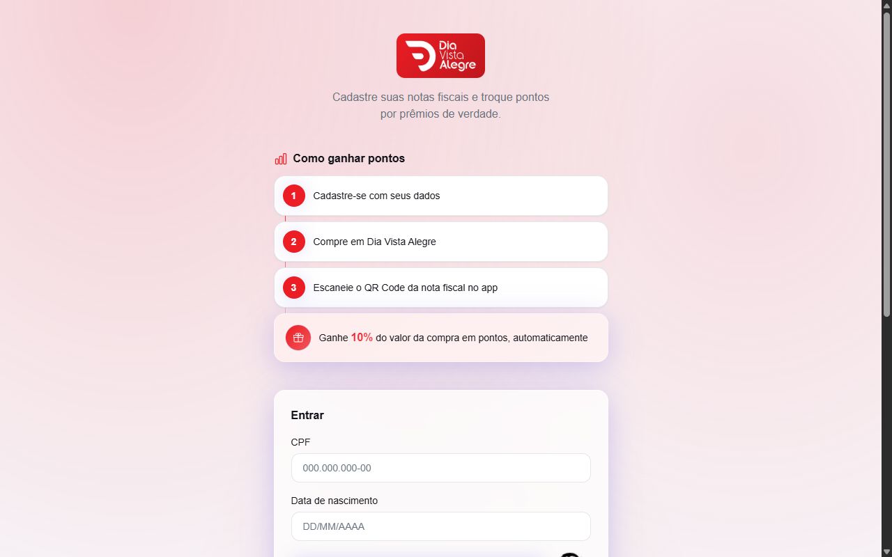 Prévia do site Dia Vista Alegre